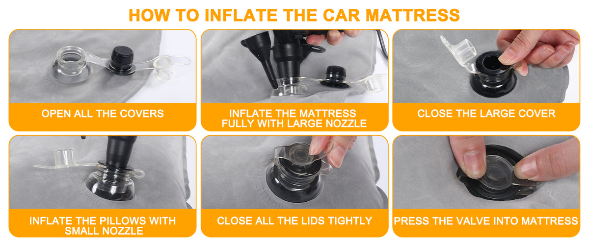 KMZ SUV CAMPING MATTRESS LIGHT GRAY