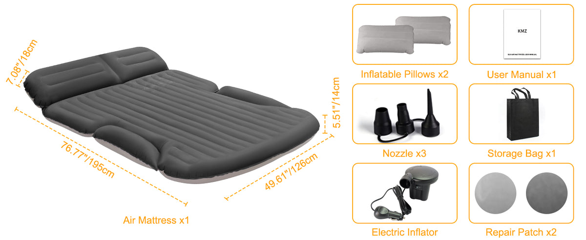 KMZ Inflatable SUV Air Mattress
