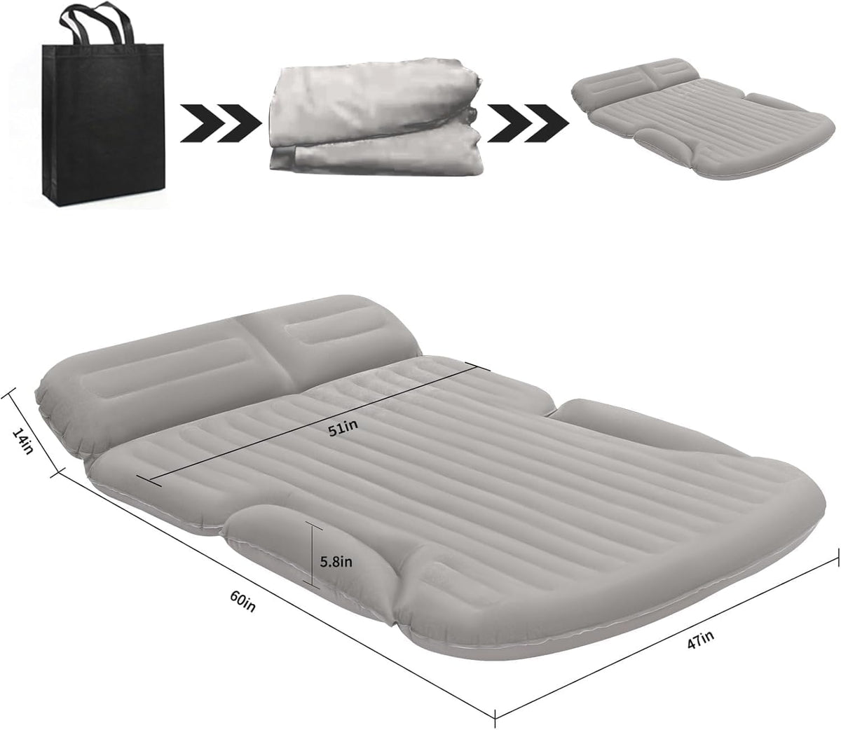 KMZ L Full SUV air mattress — Light Gray — product image 7