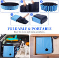 EOOQI foldable pet pool features and care, image 5