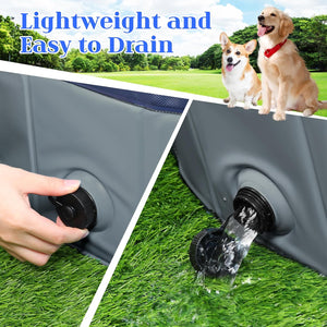 EOOQI foldable pet pool features and care, image 15