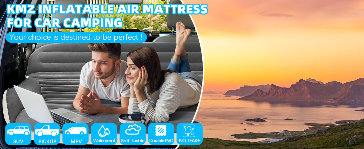 KMZ Dark Gray SUV air mattress B0DHZJK76R A+ panel 1